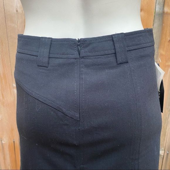 Max Mara weekend black wool blend midi skirt size 2 - Picture 6 of 7